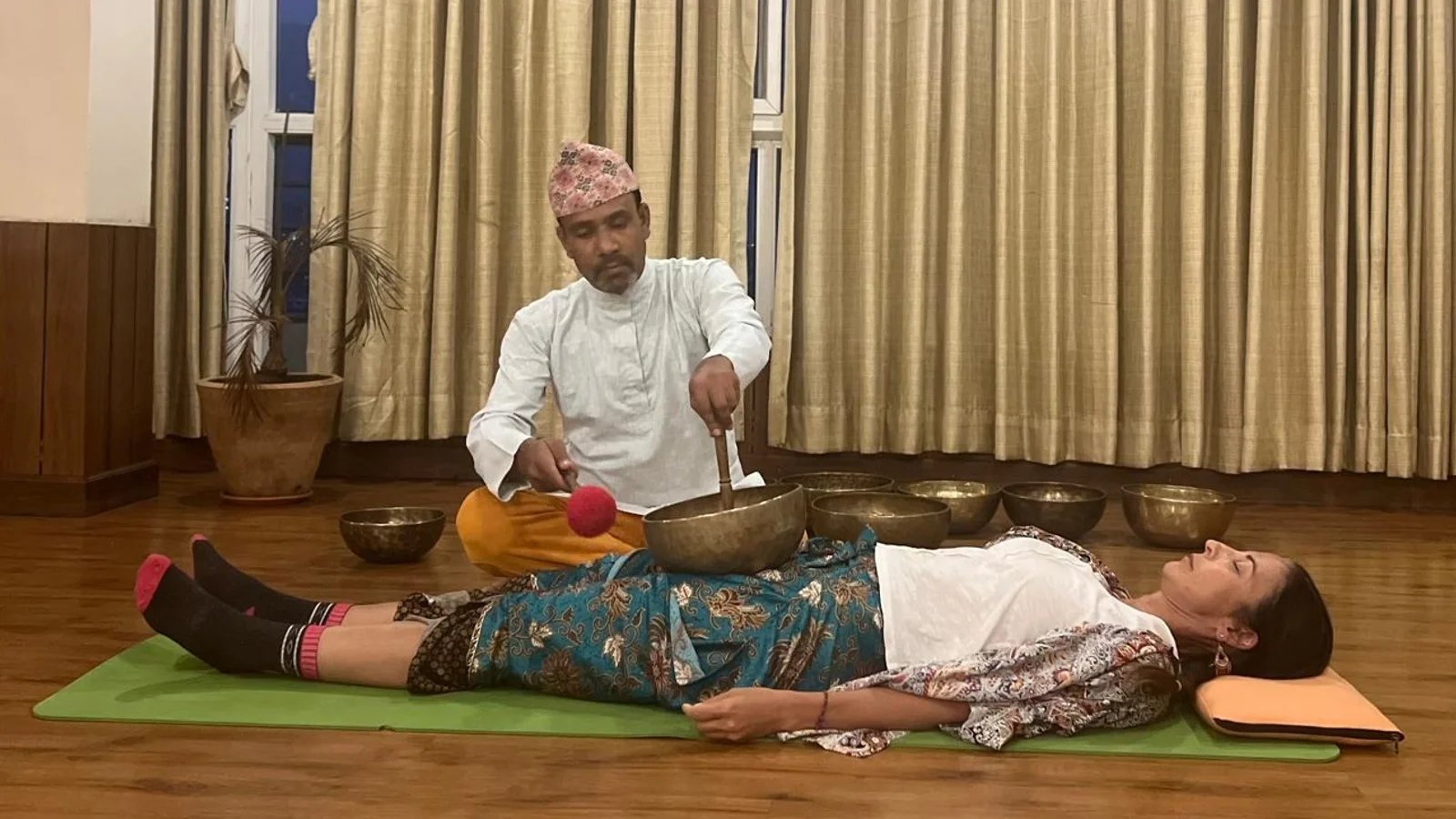 21 Day Certified Yoga Meditation Training + Ayurvedic Massage + Singing Bowl Training in Nepal